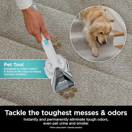 Shark StainStriker Cleaning Solution Bundle for Portable Cleaners  Carpet and Area Rug Formula  Instantly Eliminates Odors  Includes 32 oz OXY Multiplier and 16 oz Deep Clean Solution  PXCMBUNDLE