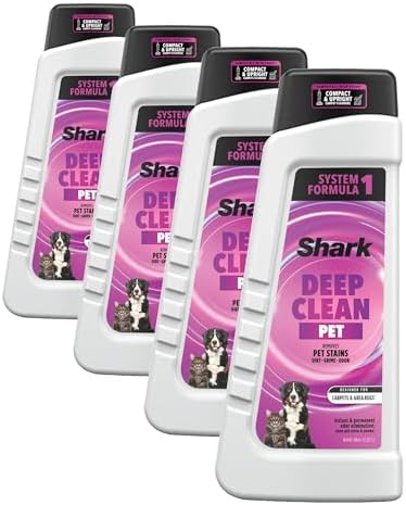 Shark StainStriker Cleaning Solution Bundle for Portable Cleaners  Carpet and Area Rug Formula  Instantly Eliminates Odors  Includes 32 oz OXY Multiplier and 16 oz Deep Clean Solution  PXCMBUNDLE