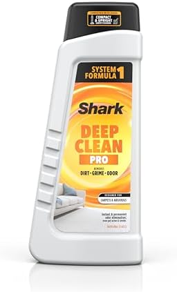 Shark StainStriker Cleaning Solution Bundle for Portable Cleaners  Carpet and Area Rug Formula  Instantly Eliminates Odors  Includes 32 oz OXY Multiplier and 16 oz Deep Clean Solution  PXCMBUNDLE