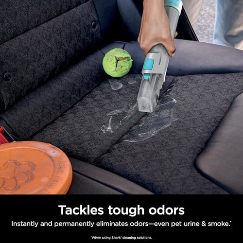 Shark StainStriker HairPro Portable Carpet  Upholstery & Area Rug Cleaner  Stain  Hair & Odor Remover  3 Tools & dual activated Solution  Teal  PX253BRN