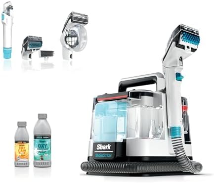 Shark StainStriker HairPro Portable Carpet  Upholstery & Area Rug Cleaner  Stain  Hair & Odor Remover  3 Tools & dual activated Solution  Teal  PX253BRN