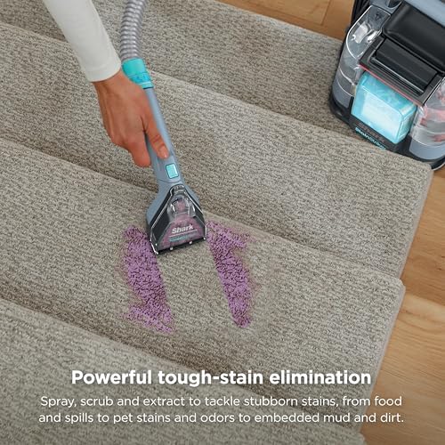 Shark StainStriker   Portable Carpet  Upholstery & Area Rug Cleaner   4 Tools   Bonus Full Size Solutions   Powerful Stain & Odor Remover   Deep Clean & OXY Solutions   Blue   PX202BRN