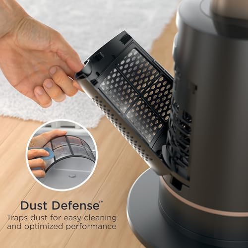 Shark TurboBlade Fan Ultra customizable bladeless tower fan  pivots  twists  oscillates 180   circulates and propels air  10 noise levels   10 speeds  easy to clean  charcoal  TF202S