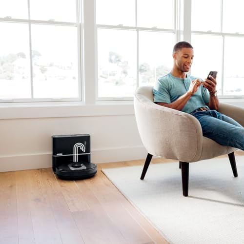 Shark UR2500SR AI Ultra Robot Vacuum  with Ultra Clean  Home Mapping  30 Day Capacity Bagless Self Empty Base  Perfect for Pet Hair  WiFi  Compatible with Alexa  Black/Silver  Renewed 