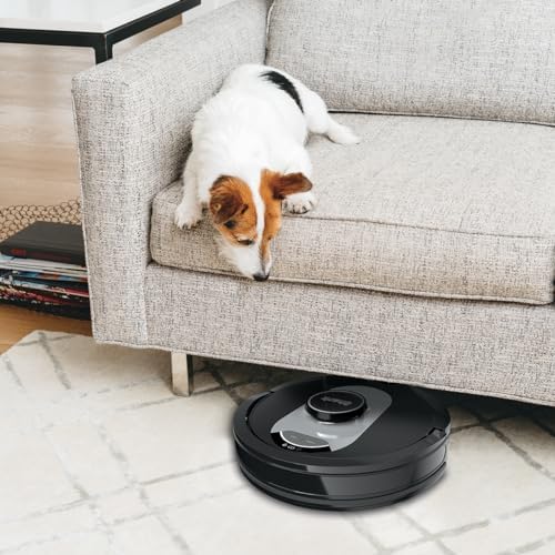 Shark UR2500SR AI Ultra Robot Vacuum  with Ultra Clean  Home Mapping  30 Day Capacity Bagless Self Empty Base  Perfect for Pet Hair  WiFi  Compatible with Alexa  Black/Silver  Renewed 