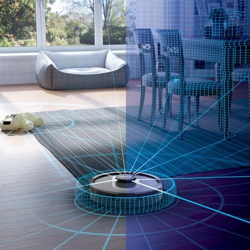 Shark UR2500SR AI Ultra Robot Vacuum  with Ultra Clean  Home Mapping  30 Day Capacity Bagless Self Empty Base  Perfect for Pet Hair  WiFi  Compatible with Alexa  Black/Silver  Renewed 