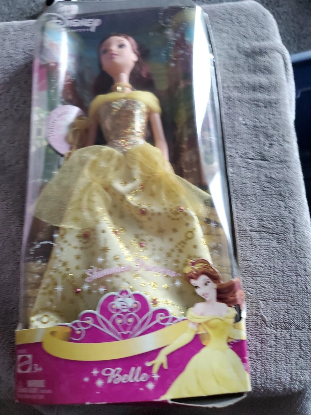 Shimmer Princess Belle Disney Doll Beauty and the Beast 2007 Mattel L9270