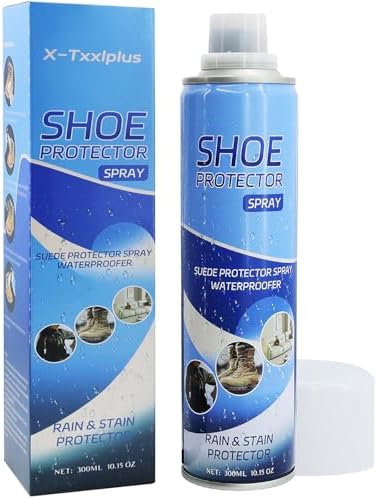 Spray protector de zapatos, Nano impermeable para zapatos y tenis, repelente al agua invisible y protector de manchas para cuero, nobuck, lona y tela, 10.15 onzas
