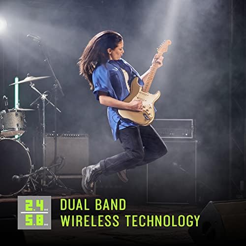 Shure GLXD16  Dual Band Pro Digital Wireless System with Pedal Receiver for Guitar & Bass   12 Hour Battery Life  100 ft Range   Includes WA305 Premium Cable with 1/4 Jack
