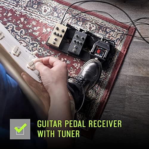 Shure GLXD16  Dual Band Pro Digital Wireless System with Pedal Receiver for Guitar & Bass   12 Hour Battery Life  100 ft Range   Includes WA305 Premium Cable with 1/4 Jack