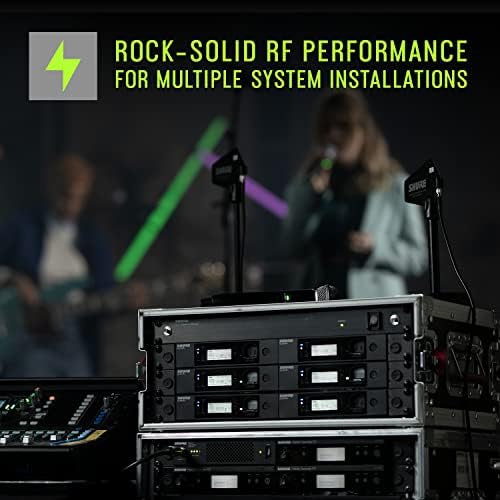 Shure GLXD16  Dual Band Pro Digital Wireless System with Pedal Receiver for Guitar & Bass   12 Hour Battery Life  100 ft Range   Includes WA305 Premium Cable with 1/4 Jack
