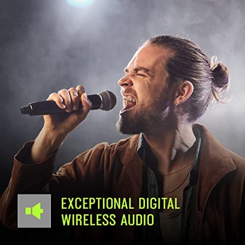 Shure GLXD16  Dual Band Pro Digital Wireless System with Pedal Receiver for Guitar & Bass   12 Hour Battery Life  100 ft Range   Includes WA305 Premium Cable with 1/4 Jack