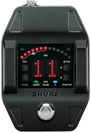 Shure GLXD16  Dual Band Pro Digital Wireless System with Pedal Receiver for Guitar & Bass   12 Hour Battery Life  100 ft Range   Includes WA305 Premium Cable with 1/4 Jack