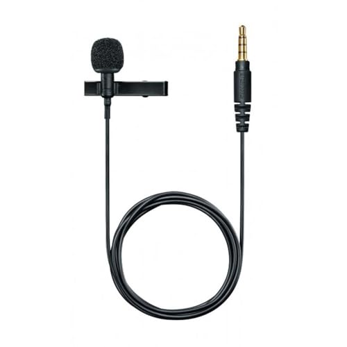 Shure MVL Lavalier Microphone for iPhone & Tablet   External Clip On Mini Lapel Mic for Video Recording & Vlogging with 3 5mm Connector  Windscreen  Mount & Carrying Pouch