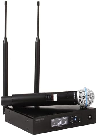 Shure QLXD24/B58 Digital Wireless Mic System   G50 Band  Includes QLXD2/BETA58A Mic & Transmitter  QLXD4 Receiver  470 534MHz Coverage