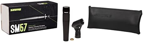 Shure SM57 Professional XLR Dynamic Microphone   Cardioid Mic for Instruments  Amplifiers  Drums & Live Performance Recording  SM57 LC 