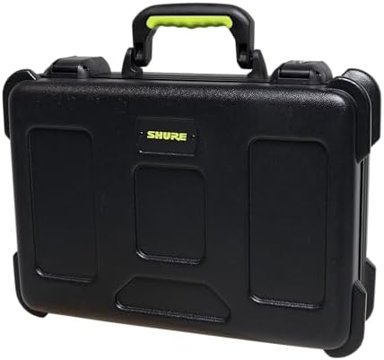 Shure by Gator Molded Microphone Case w/Drops for  15  Wired Mics and TSA Friendly Latches;  SH MICCASE 15 