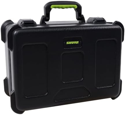 Shure by Gator Molded Microphone Case w/Drops for  15  Wired Mics and TSA Friendly Latches;  SH MICCASE 15 