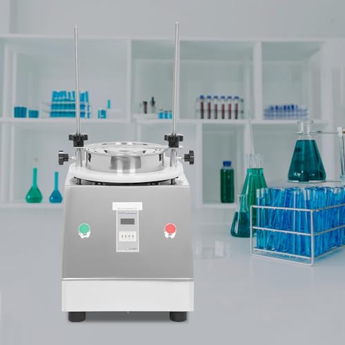 Sieve Shaker 110V 60Hz Sifter Machine with 7 Layers Electric Vibrating Screen Sieve Shaker Machine with Timer& Display Screen for Particle Liquid Powder