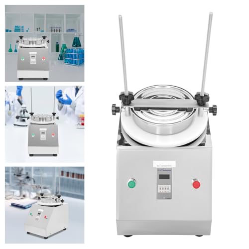 Sieve Shaker 110V 60Hz Sifter Machine with 7 Layers Electric Vibrating Screen Sieve Shaker Machine with Timer& Display Screen for Particle Liquid Powder