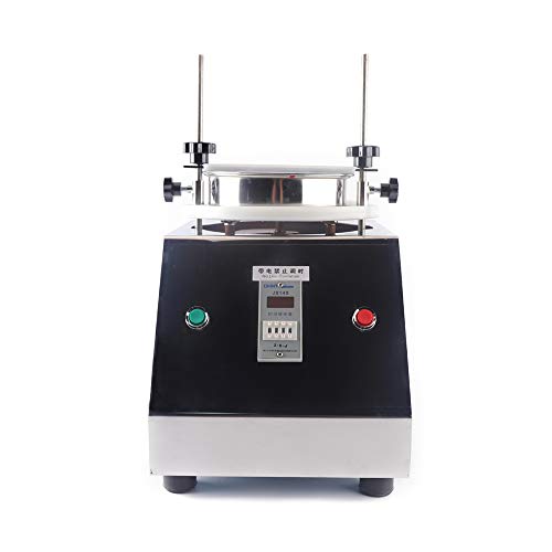 Sieve Shaker 8 Layers Lab Sifter Standard Sample Vibrating Sieve Machine 110V 125W Electric Vibrating Screen Sieve Shaker Machine for Particle Liquid Powder Lab 50dB Low Noise  Black