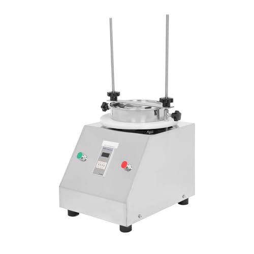 Sieve Shaker 8 Layers Lab Sifter Standard Sample Vibrating Sieve Machine 110V 125W Electric Vibrating Screen Sieve Shaker Machine for Particle Liquid Powder Lab 50dB Low Noise  Black