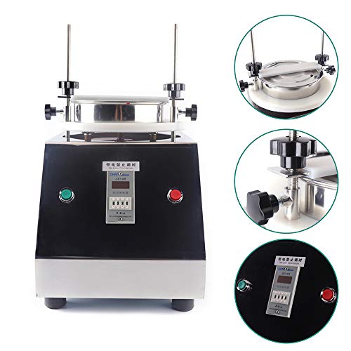 Sieve Shaker 8 Layers Lab Sifter Standard Sample Vibrating Sieve Machine 110V 125W Electric Vibrating Screen Sieve Shaker Machine for Particle Liquid Powder Lab 50dB Low Noise  Black