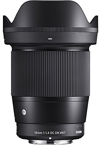 Sigma 16mm f/1 4 DC DN Contemporary Lens for Sony E  402965  Black