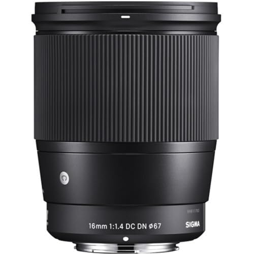 Sigma 16mm f/1 4 DC DN Contemporary Lens for Sony E  402965  Black