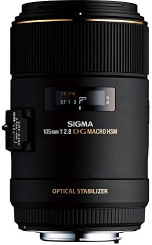 Sigma 258306 105mm F2 8 EX DG OS HSM Macro Lens for Nikon DSLR Camera