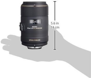 Sigma 258306 105mm F2 8 EX DG OS HSM Macro Lens for Nikon DSLR Camera