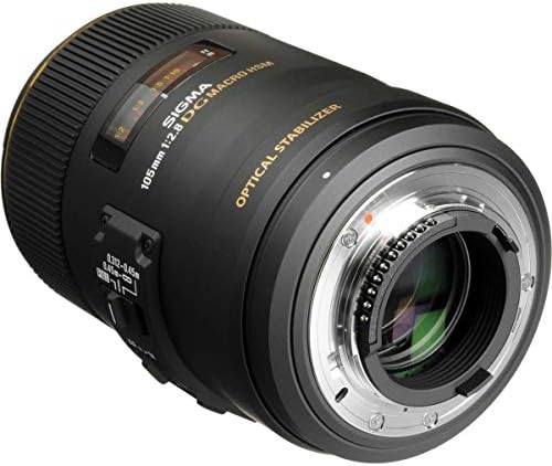 Sigma 258306 105mm F2 8 EX DG OS HSM Macro Lens for Nikon DSLR Camera