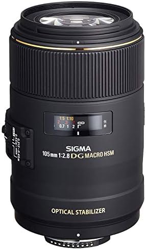 Sigma 258306 105mm F2 8 EX DG OS HSM Macro Lens for Nikon DSLR Camera