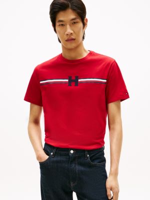 Talla L - Signature H Stripe T Shirt
