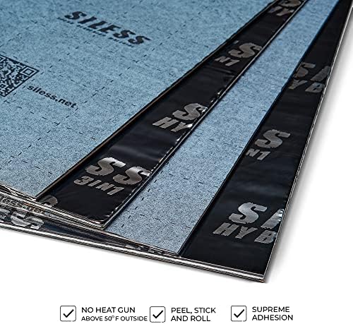 Siless Hybrid 3in1 200 mil 25 sqft Car Sound Deadening mat   Butyl Automotive Sound Deadener   Noise Insulation and Vibration Dampening Material