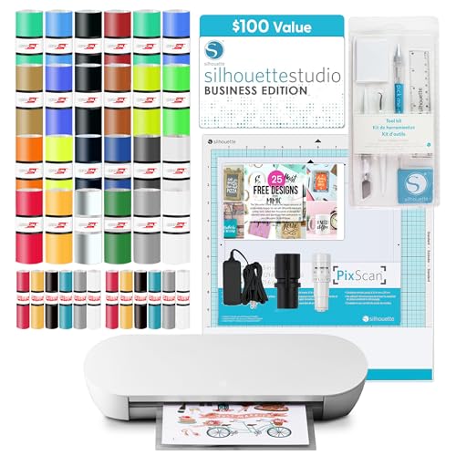 Silhouette Portrait 4 9 inch Vinyl Cutting Machine with Studio Software  PixScan  Electric Tool and ES Mat Compatible  SNA and IPT Enabled  50 db