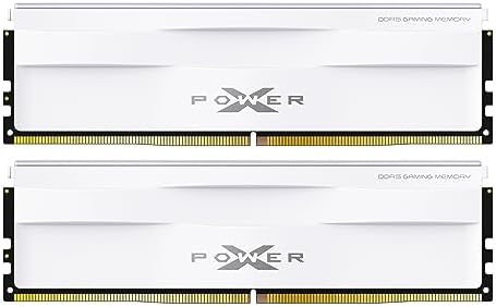 Silicon Power DDR5 32GB  2x16GB  Zenith 6000MT/s  PC5 48000  288 pin CL30 1 35V UDIMM Desktop Memory Module RAM SU032GXLWU60AFDGSW White