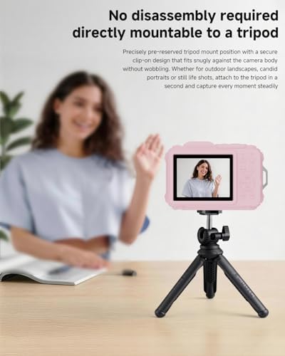 Silicone Protective case for Kodak Pixpro wpz2 Digital Cameras  with Screen Protector and Lanyard  for Kodak Pixpro wpz2 Accessories    Pink 