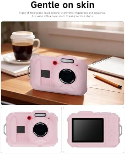 Silicone Protective case for Kodak Pixpro wpz2 Digital Cameras  with Screen Protector and Lanyard  for Kodak Pixpro wpz2 Accessories    Pink 