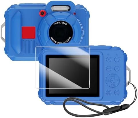 Silicone Protective case for Kodak Pixpro wpz2 Digital Cameras  with Screen Protector and Lanyard  for Kodak Pixpro wpz2 Accessories    Pink 