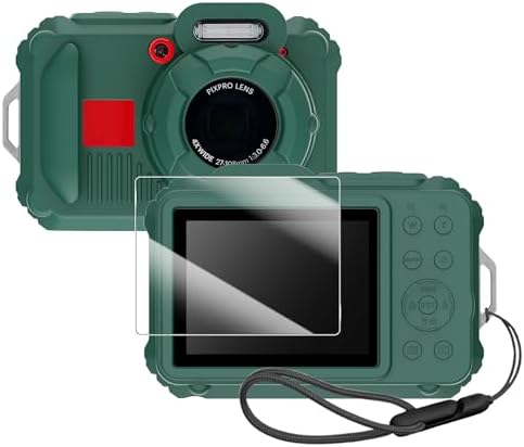 Silicone Protective case for Kodak Pixpro wpz2 Digital Cameras  with Screen Protector and Lanyard  for Kodak Pixpro wpz2 Accessories    Pink 