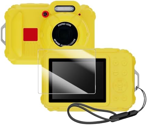 Silicone Protective case for Kodak Pixpro wpz2 Digital Cameras  with Screen Protector and Lanyard  for Kodak Pixpro wpz2 Accessories    Pink 