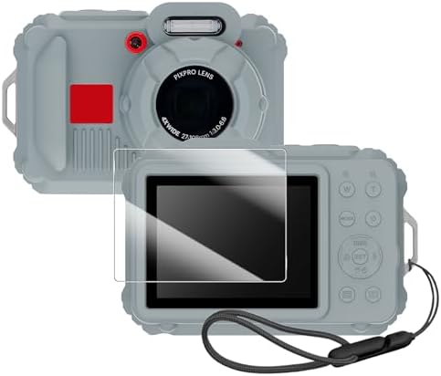 Silicone Protective case for Kodak Pixpro wpz2 Digital Cameras  with Screen Protector and Lanyard  for Kodak Pixpro wpz2 Accessories    Pink 