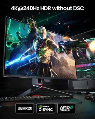 Silkland 80Gbps DisplayPort Cable 2 1 6 6FT/2M  VESA Certified    8K 240Hz  4K 540Hz 360Hz 240Hz  DP 2 1 Cable 16K  DP80 HDR DSC HDCP  Display Port Cord Compatible DP 1 4  Gaming Monitor 5090 9070XT