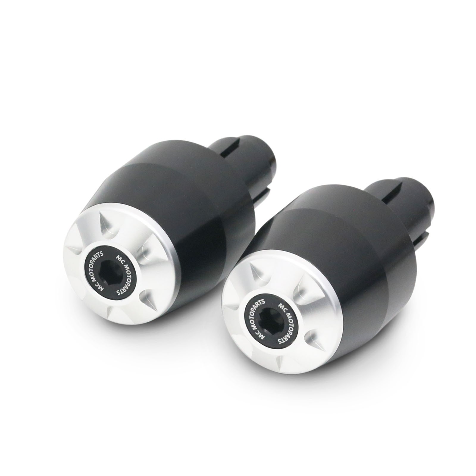 Silver STORM Handle Bar End Weights For Suzuki SV 650 S 99 02 03 04 05 06 07 0