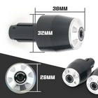 Silver STORM Handle Bar End Weights For Suzuki SV 650 S 99 02 03 04 05 06 07 0