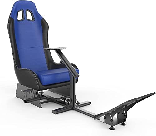 Sim Racing Cockpit with Seat   Compatible with G29 G920 G923 T248X T248 T300RS TX F458 T500RS  Easy to Install Racing Wheel Stand for PS5  Xbox  PC Gaming  Black/Grey 