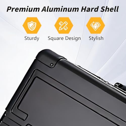 Simcat All Aluminum Carry On Luggage  20 Inch Hard Shell Zipperless Luggages Airline Approved Suitcase with TSA Lock and Silent Wheels  Black 20inch/56 5x21 5x39 5cm 