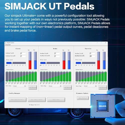 Simjack UT Sim Racing Pedals 200KG Load Cell Brake Pedal PC Racing Simulator Pedals Pressure Sensor HE Hydraulic Pedal  UT P3 H3 