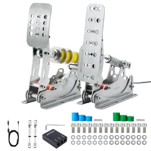 Simjack UT Sim Racing Pedals 200KG Load Cell Brake Pedal PC Racing Simulator Pedals Pressure Sensor HE Hydraulic Pedal  UT P3 H3 